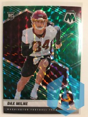 2021 Panini Mosaic DAX MILNE #400 Green Prizm Rookie RC Commanders